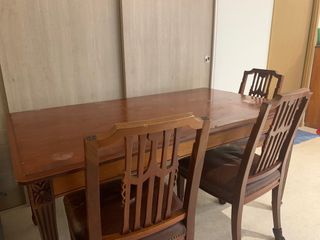 Italian Dining Table and Chair Set