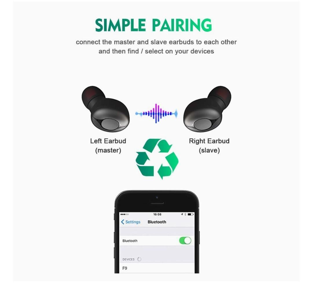 Arsiperd f9 wireless sale earbuds