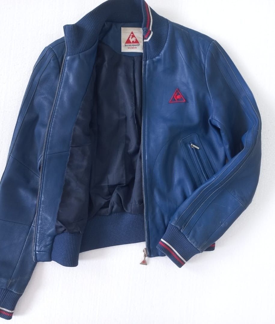Jaket kulit brand le coq sportif original, Fesyen Wanita, Pakaian - Main Image