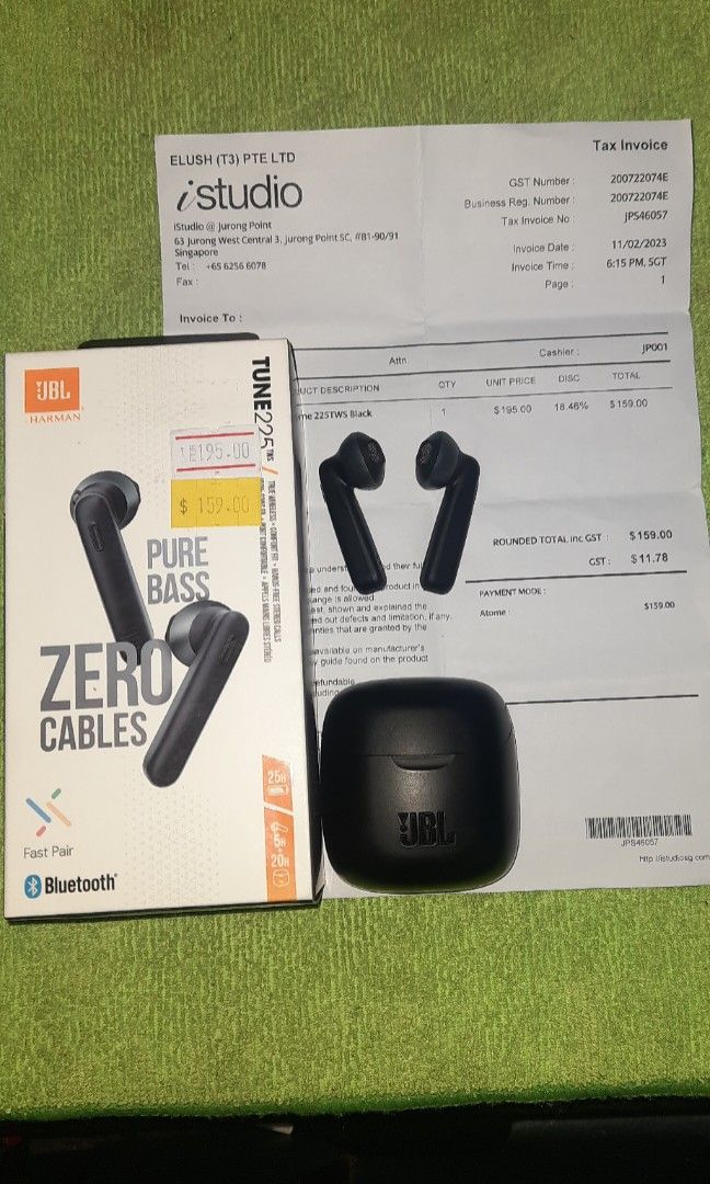 JBL Tune 225 TWS, Audio, Earphones on Carousell