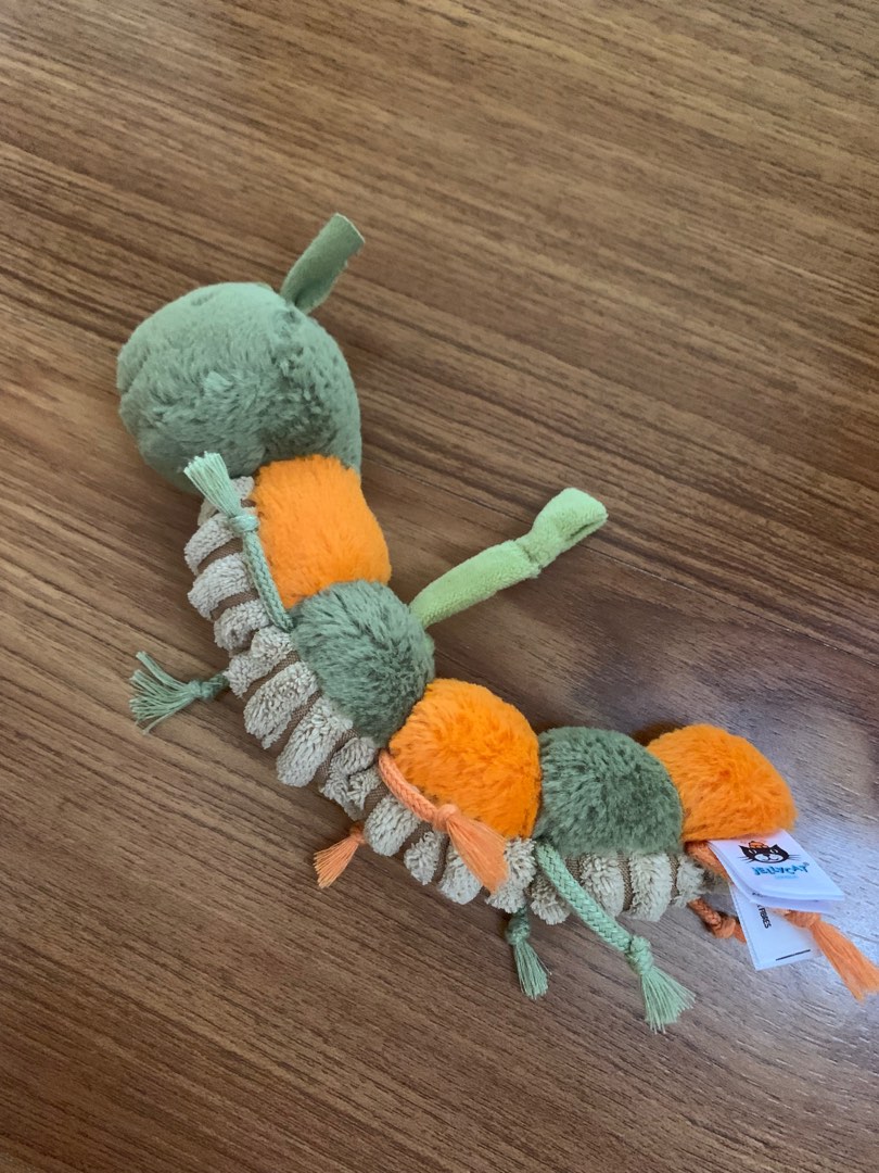 Jellycat Caterpillar Rattle, Babies & Kids, Infant Playtime on Carousell