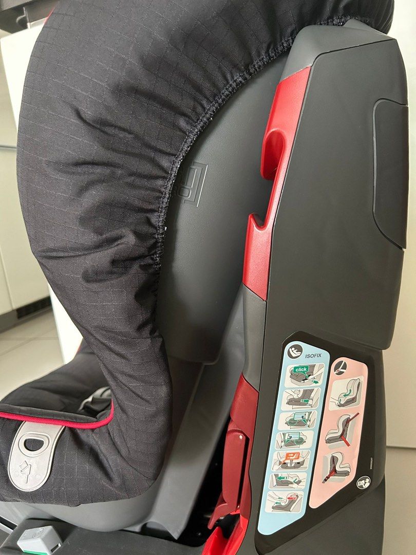 Junior car booster safety seat Porsche ISOFIX, Babies & Kids, Going Out