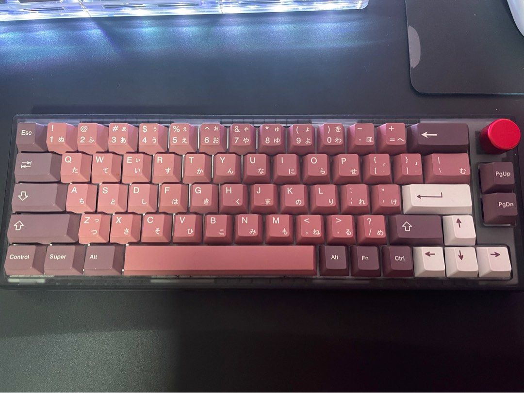 Custom 65 wireless keyboard with rotary knob , Computers & Tech, Parts