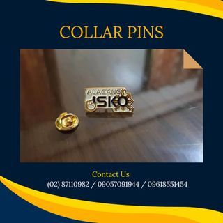Lapel links metal pins acrylic collar pin