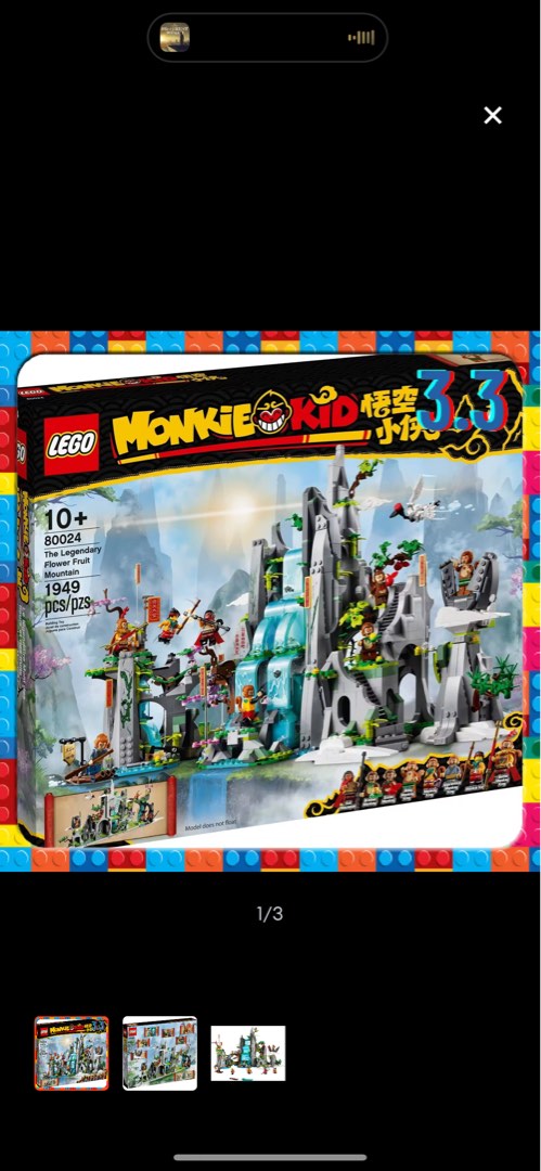 Lego 80024 Monkie Kid The Legendary Fruit Mountain, Hobbies & Toys ...