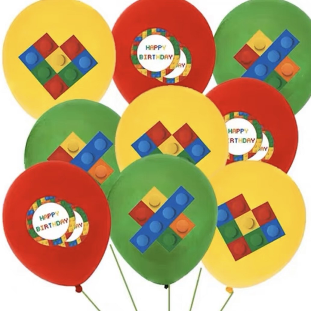Lego party supplies latex party balloons / party deco, Hobbies & Toys