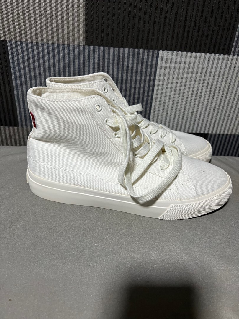 Levi's high top canvas shoes cheap