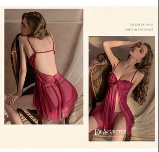 Lingerie Maroon Free ongkir