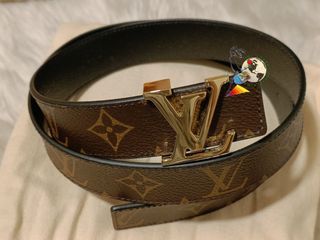 Louis Vuitton Reversible Belt LV Iconic Monogram Giant Reverse 30 MM Brown  in Canvas with Gold-tone - US