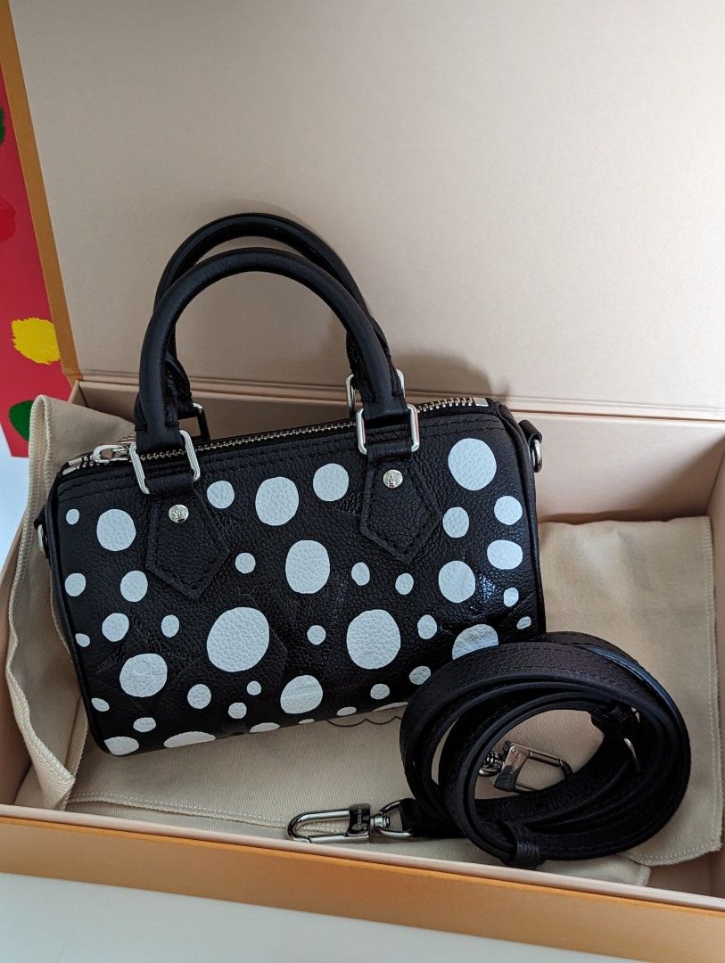 Louis Vuitton x Yayoi Kusama Pochette Metis Black/White in Grained  Empreinte Cowhide Leather with Silver-tone - US