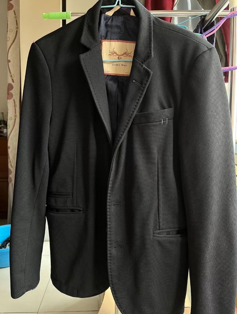 Men's black suit jacket, Men's Fashion, Coats, Jackets and Outerwear on