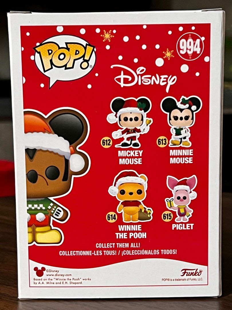 Mickey Mouse Funko Pop Limited Edition (Christmas, Ginger Bread, Walt