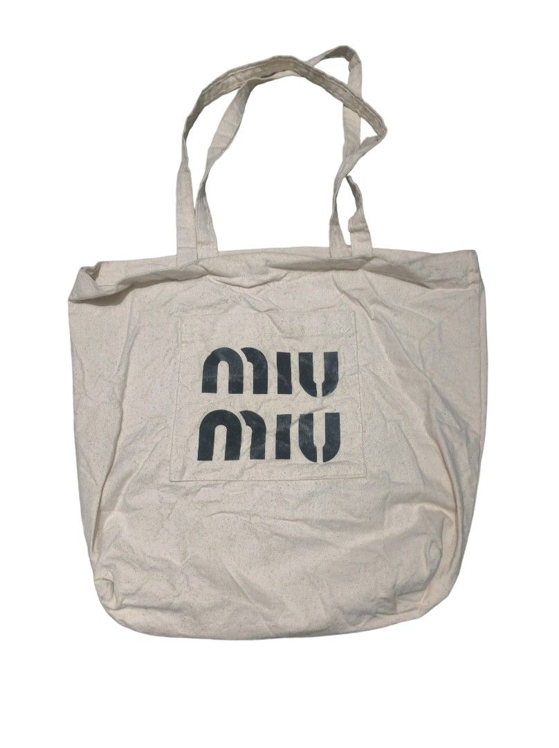 Miu miu on sale canvas tote