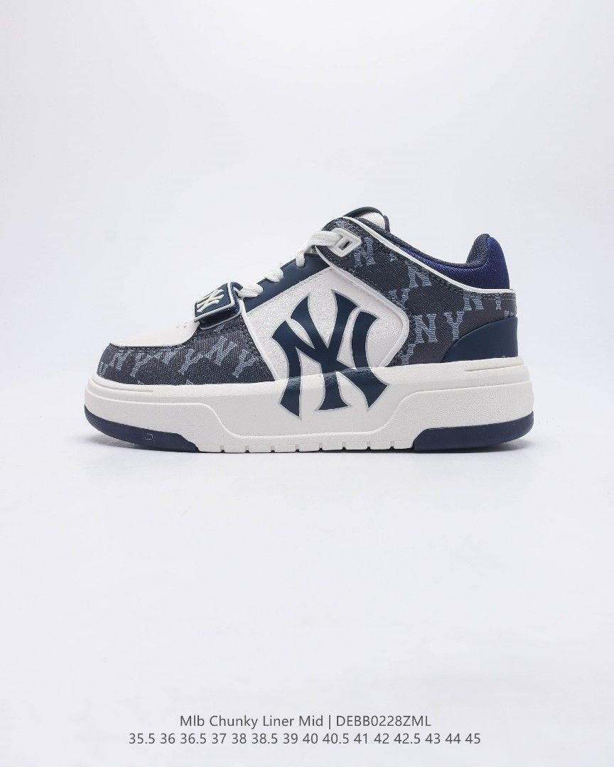 MLB Chunky Liner New York Yankees sneakers Mlb sneakers mlb MLB Chunky Liner New York Yankees MLB Big Bigball Chunky Mono Heel Carousell