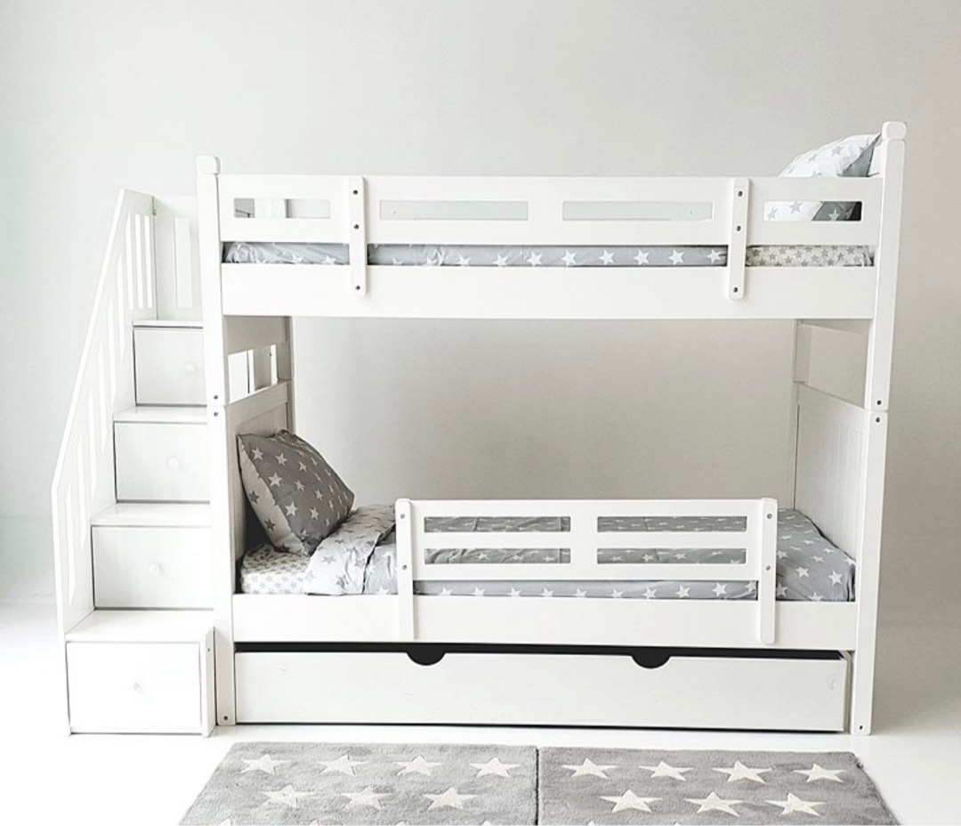 Modular Bunk Bed Furniture Ideas Modular Bunk Bed with Storage Staircase (Super Single size), Furniture
