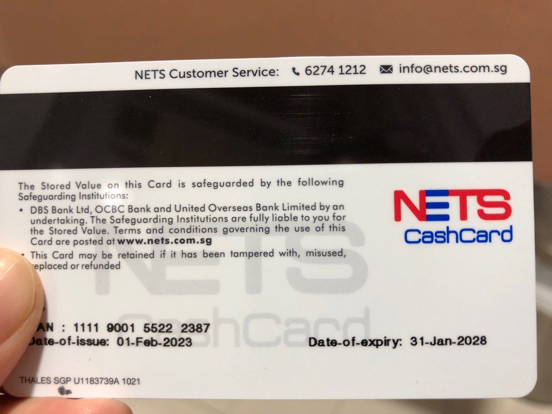 Nets Cashcard with Chip with 5 value, Tickets & Vouchers, Vouchers on