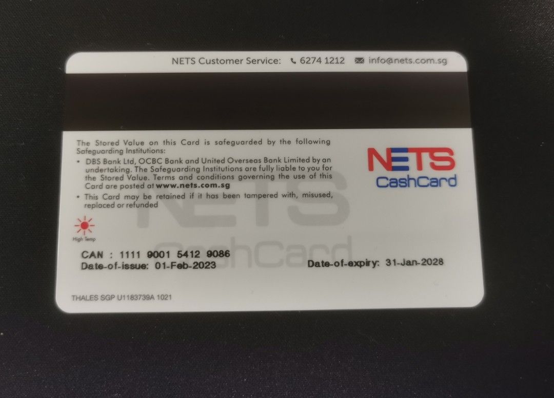 NETS CashCard with Chip, Tickets & Vouchers, Store Credits on Carousell