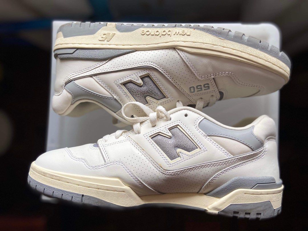 New Balance 550 Aime Leon Dore (Category: Sneakers) located in Manila. Submitted by decluttuhhh (Listing ID 1218389498, Image 2). Description: for sale only New Balance Aime Leon Dore 550 Almost new Size 9.5 no issues, scratch and heel drag 14,500.
