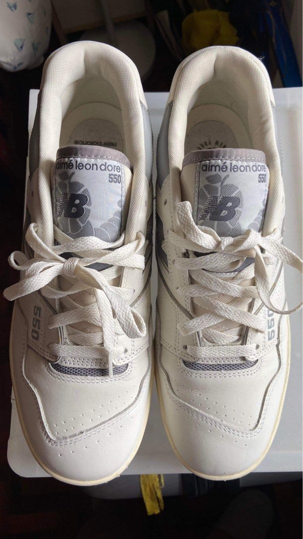 New Balance 550 Aime Leon Dore (Category: Sneakers) located in Manila. Submitted by decluttuhhh (Listing ID 1218389498, Image 3). Description: for sale only New Balance Aime Leon Dore 550 Almost new Size 9.5 no issues, scratch and heel drag 14,500.