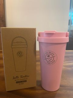[NEW] Pastel Pink Tumbler with handle by Coffee Bean