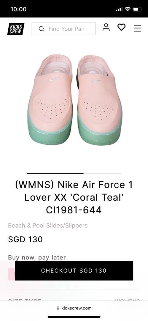 Nike Air Force 1 Lover XX Coral Teal