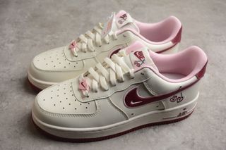 Nike Air Force 1 Low "Valentine's Day" white pink shoes Euro 36-45