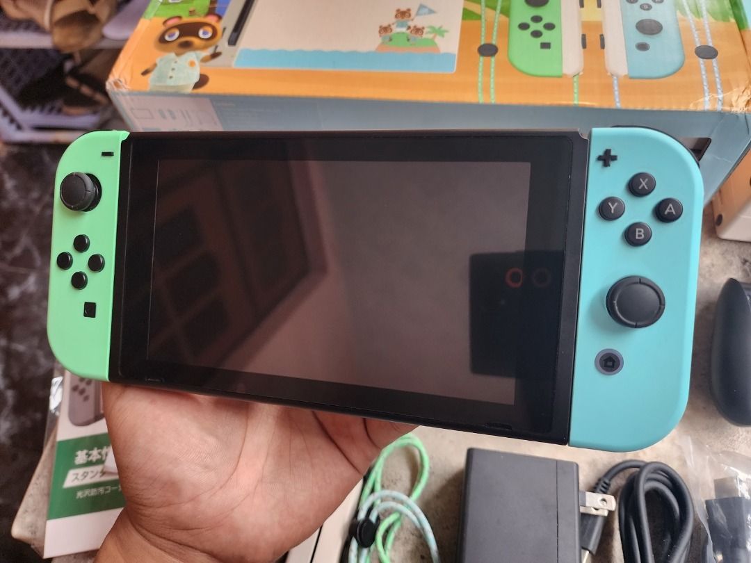 Nintendo Switch v2 Animal Crossing ACNH Limited Edition Fullset 08