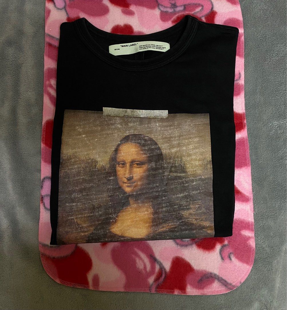 Mona lisa print t shirt hot sale