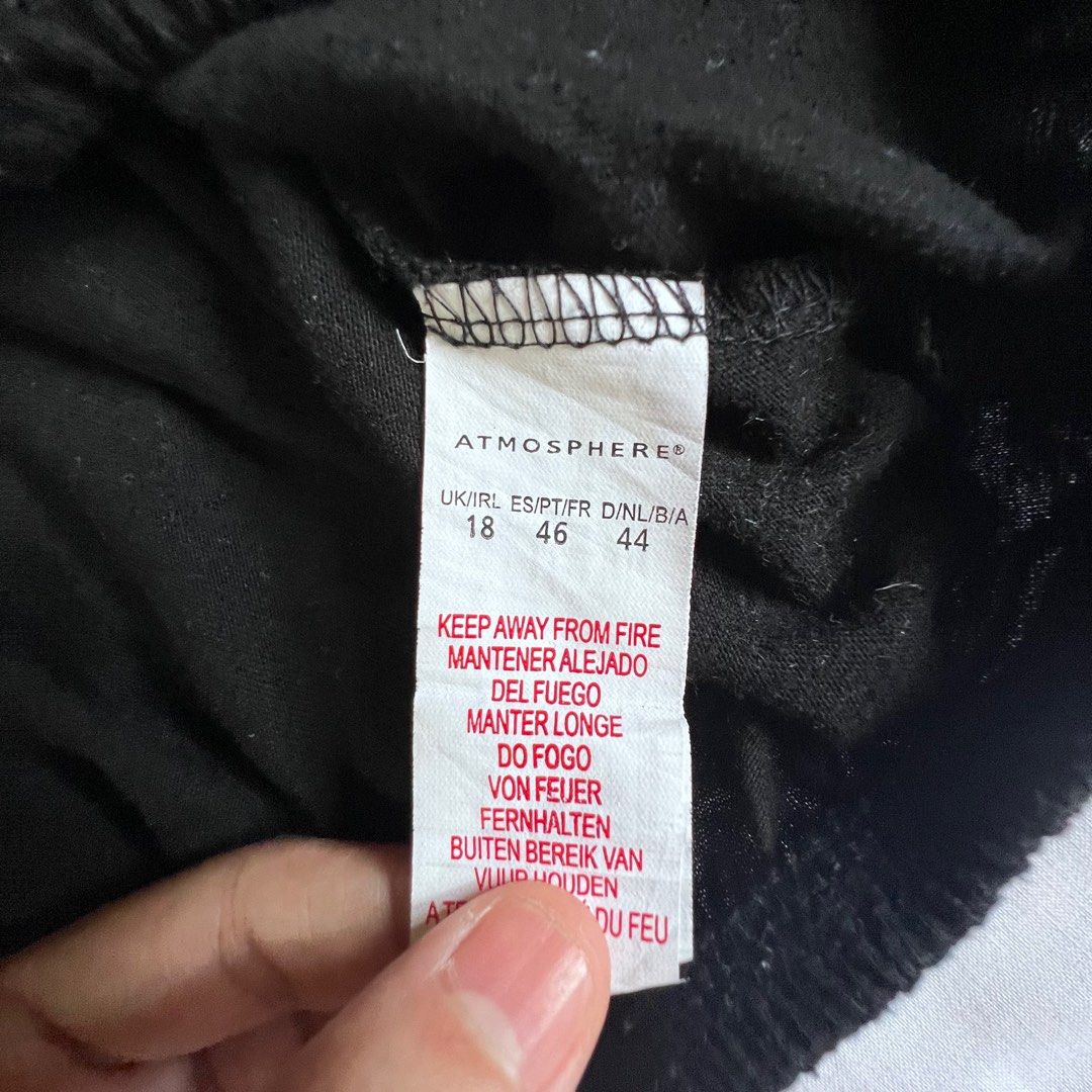 Original ATMOSPHERE Off Shoulder Top / Blouse - Black (Category: Blouses) located in Imus. Submitted by adc007 (Listing ID 1218426476, Image 3). Description: 💯Original ✅ Pre-loved ✅ Good Condition ✅ Negotiable for sure buyer ➡️ 100 php Brand: Atmosphere Size: UK 18 Length: 18.5 in Message me for more pictures or for further inquiries. Would love to have my pre-loved items find a new home. Cheers!.
