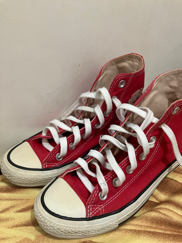 Original Converse High Cut (Red), Women's Fashion, Footwear, Sneakers on  Carousell