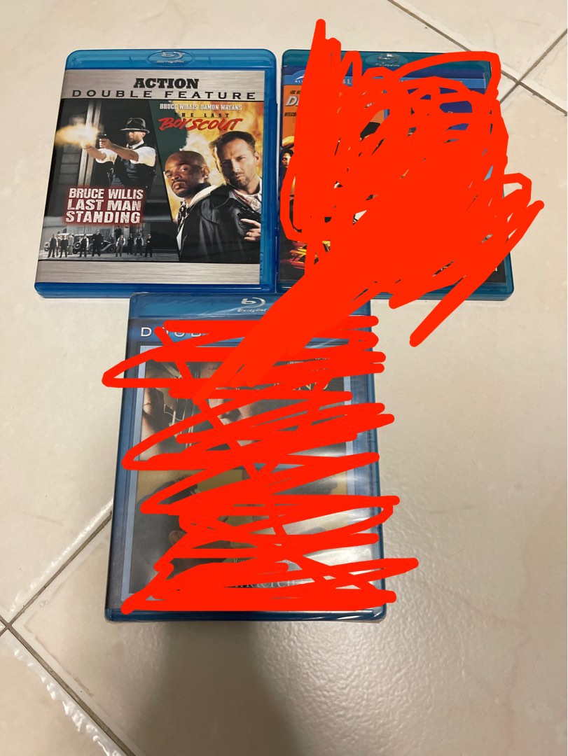 Original Used Blu Rays movies set box, Hobbies & Toys, Music & Media