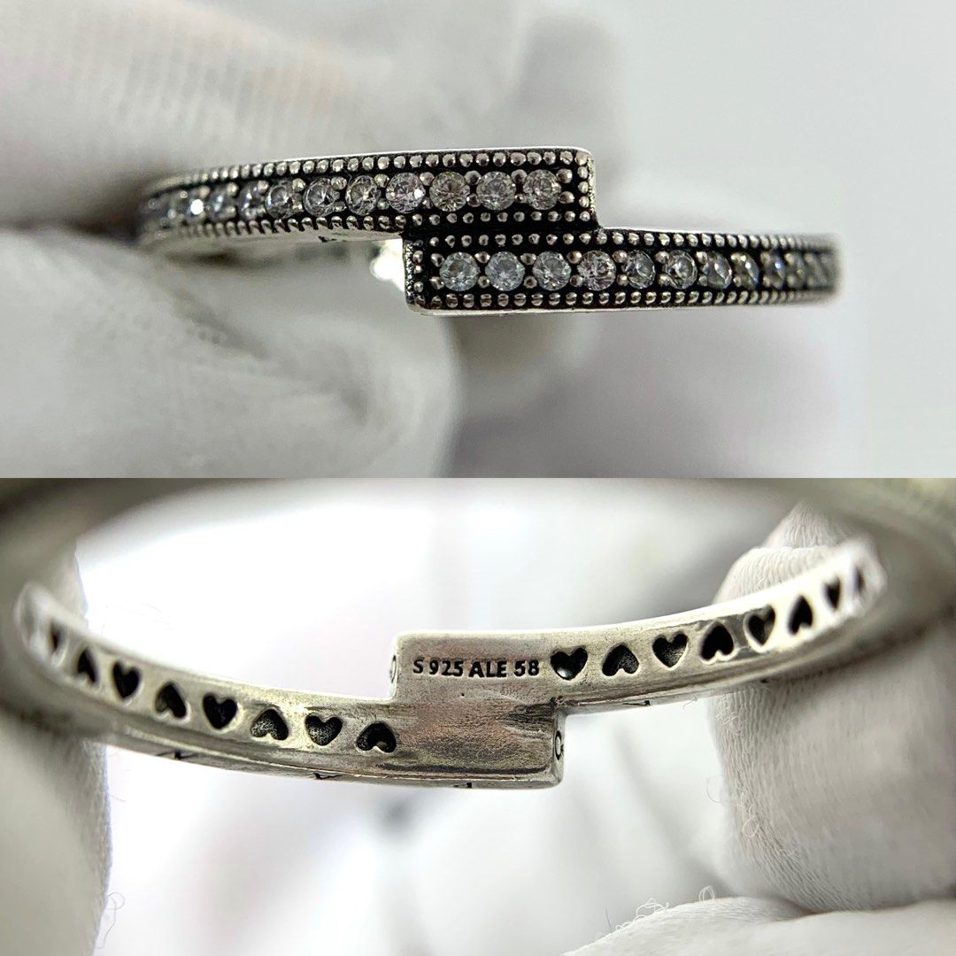 PANDORA AG925 DIAMOND RING 2.76G 227032469