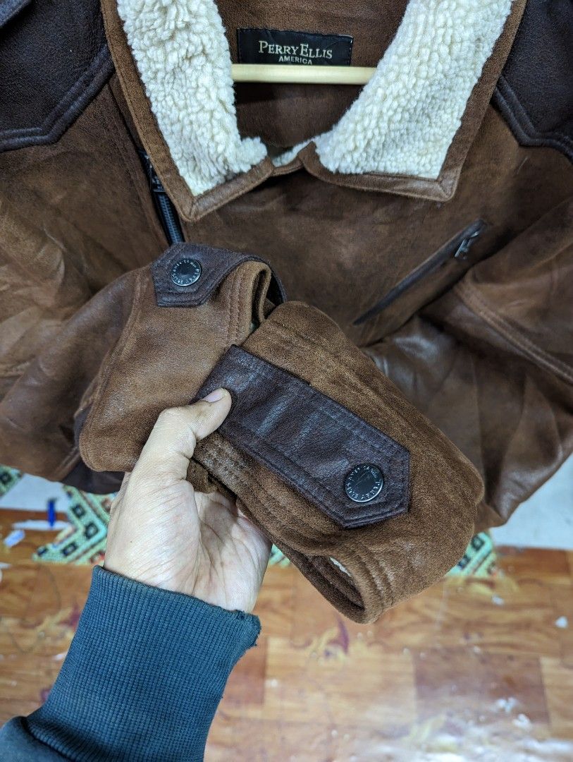 Perry ellis hotsell suede jacket