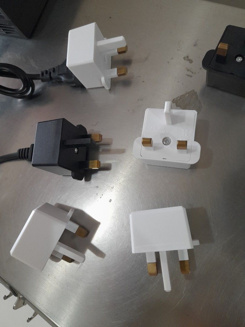 Plug Adapter 2 pin to 3 pin (EU,US 2 pin to UK 3 pin), TV & Home