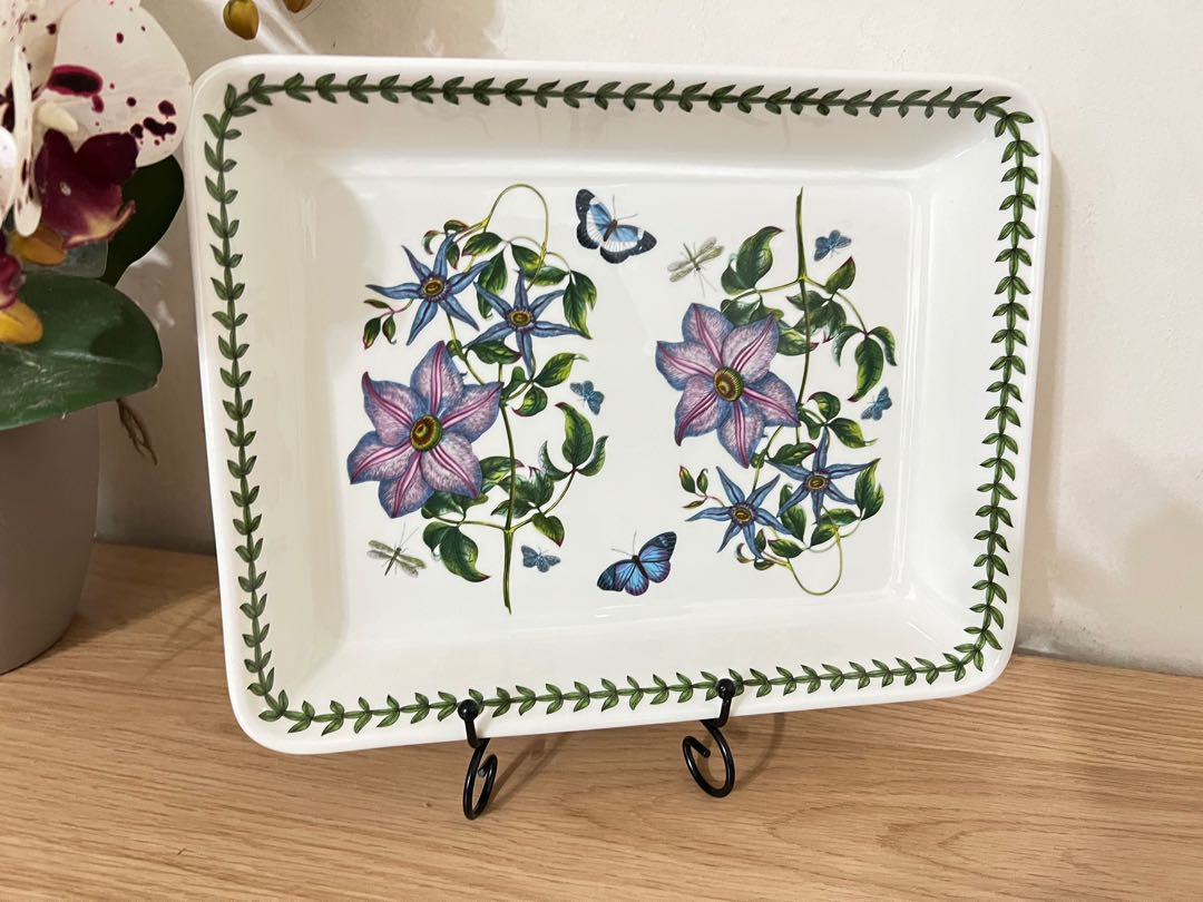 Teglia Lasagna Portmeirion Botanic Garden - Motivo Pisello Dolce 38x28 Cm - Foto 3