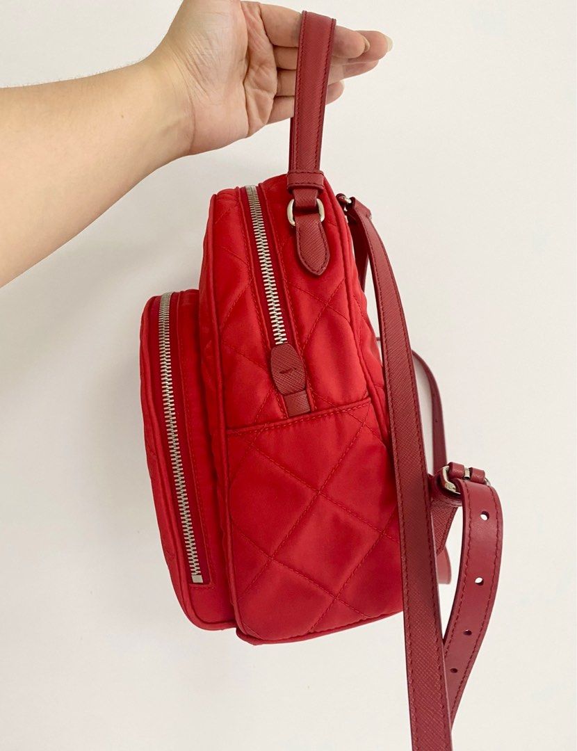 Prada backpack small, Luxury, Bags & Wallets on Carousell