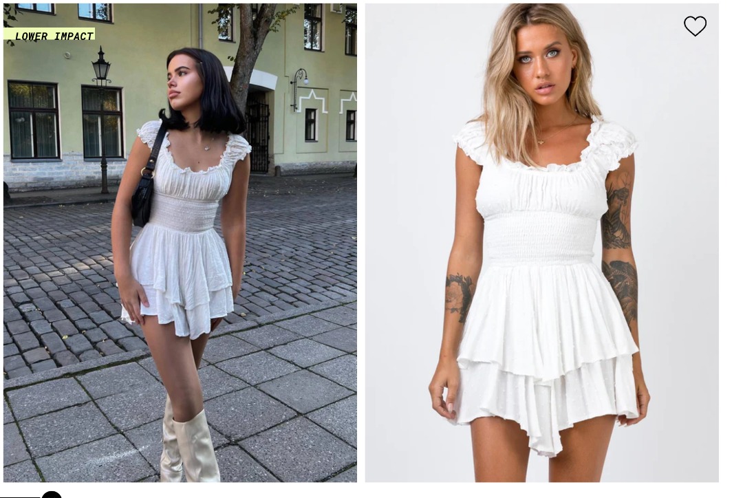 The love galore playsuit white discount