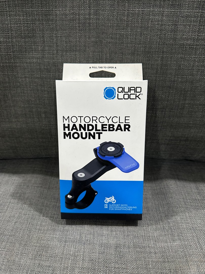 Quadlock Motorcycle Handlebar Mount + Quadlock iPhone 12 Pro Max Case