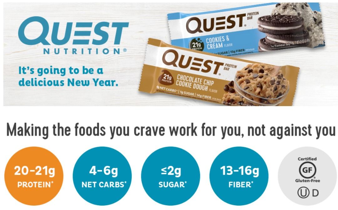 Quest Protein Bar Keto Friendly, Food & Drinks, Packaged & Instant