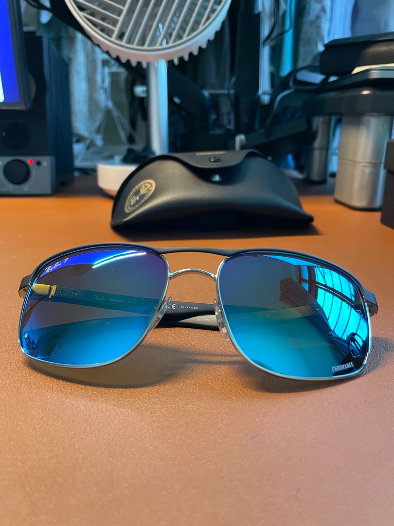 Ray-Ban Chromance Polarized Blue Sunglasses, Men's Fashion, Watches &  Accessories, Sunglasses & Eyewear on Carousell