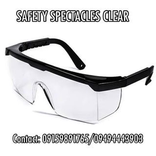 Safety Spectacles Safety Goggles Black Frame