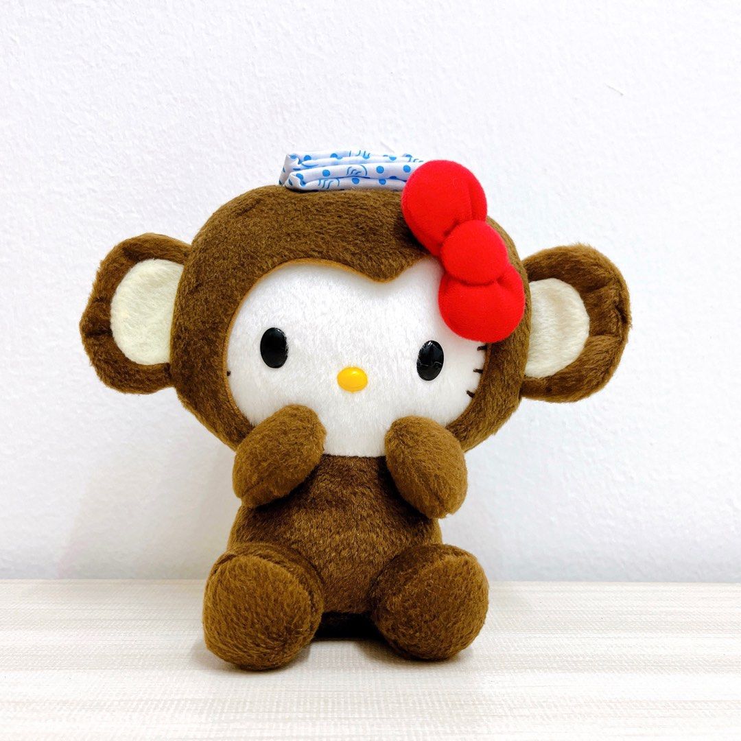 Sanrio Hello Kitty Monkey Plush, Hobbies & Toys, Toys & Games on Carousell