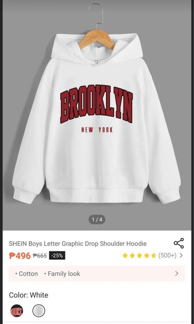 Shein hoody brooklyn Women s Fashion Coats Jackets and