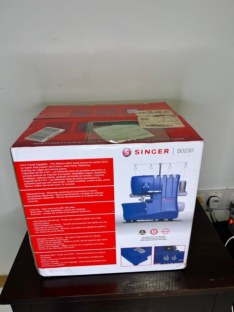 SINGER S0230 Serger Overlock Machine, TV & Home Appliances, Other