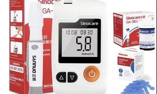 Sinocare GA3 Blood Glucose Monitor (price reflected for blood glucose monitor - top up for test strips and lancets)
