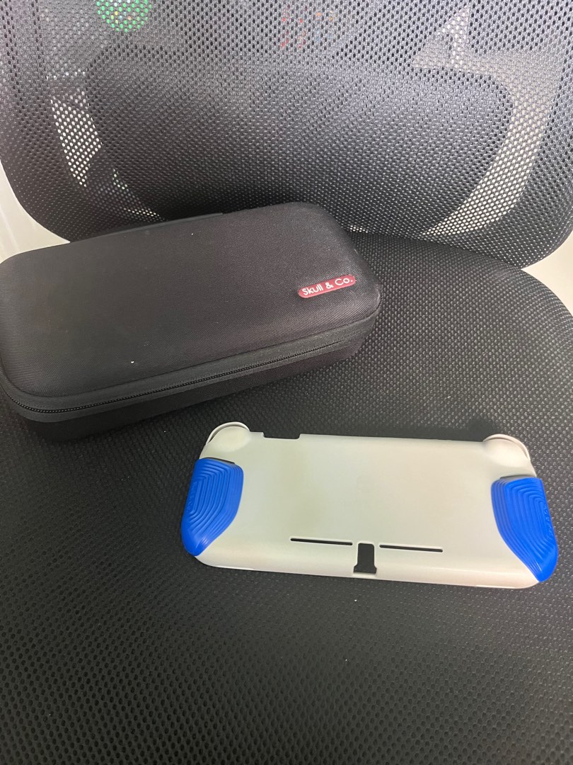 Skull & Co Max Carry Case and Grip Case (GRAY) Nintendo Switch Lite, Video Gaming, Gaming