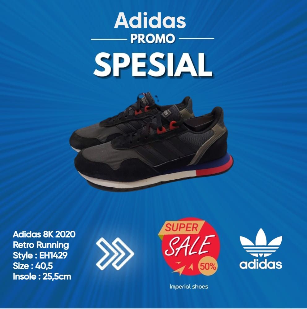 Sneakers Adidas 8K 2020 Retro Running Size 40 5 Fesyen Pria