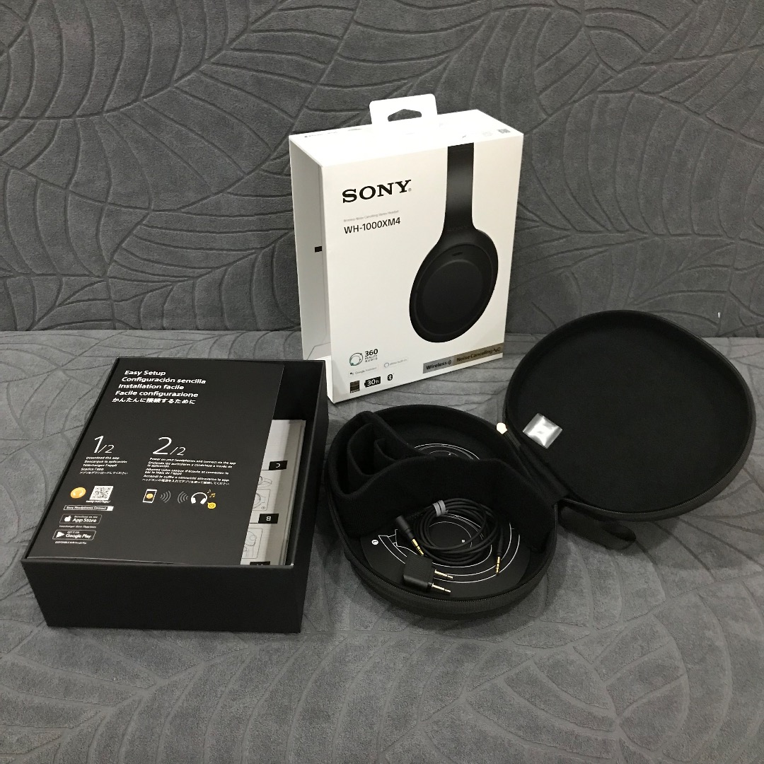 Sony WH1000XM4 Box, Case, Wire, and Connector (Not include headphone), Audio, Headphones