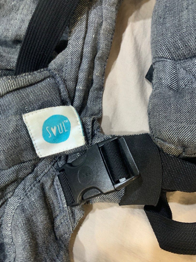 Soul Aseema Linen Baby Carrier in Grey/Gray (RavenLimited Edition