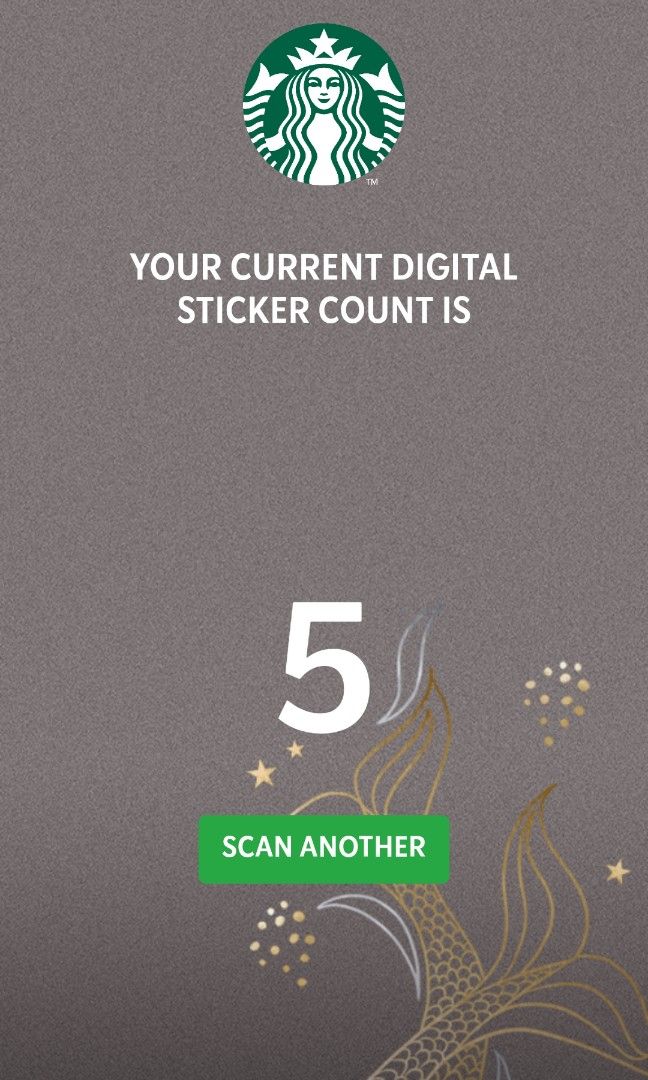 Starbucks Sticker Card 2023, Tickets & Vouchers, Store Credits on Carousell